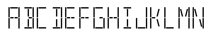 LED S&S Font LOWERCASE