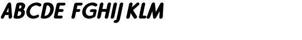 Le Havre Rounded Black Italic Font UPPERCASE