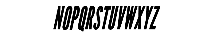 League Gothic Condensed Italic Regular Font UPPERCASE