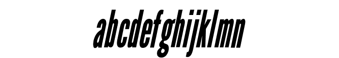 League Gothic Condensed Italic Regular Font LOWERCASE