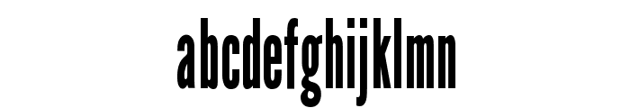 League Gothic Condensed Regular Font LOWERCASE
