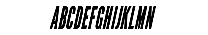 LeagueGothic-CondensedItalic Font UPPERCASE