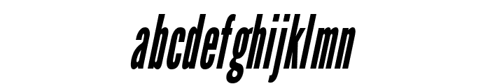 LeagueGothic-CondensedItalic Font LOWERCASE