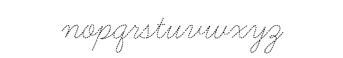 Learning Curve Dashed Font LOWERCASE