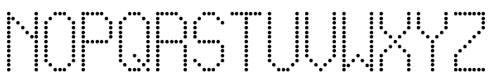 Led Simple St Font LOWERCASE
