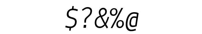 Lekton-Italic Font OTHER CHARS