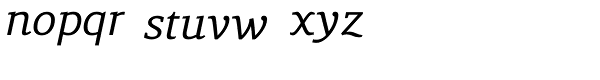 Lenga Italic Font LOWERCASE