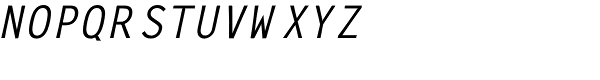 Letter Gothic L Medium Italic Font UPPERCASE