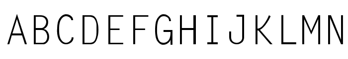 LetterGothic-Thin Font UPPERCASE