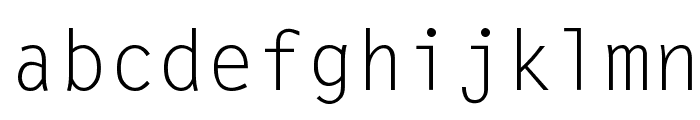 LetterGothic Font LOWERCASE