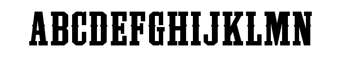 LHF Outlaw REG Font UPPERCASE