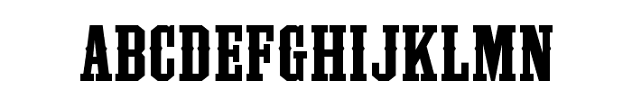 LHF Outlaw REG Font LOWERCASE