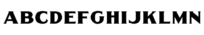 LHF Thick and Thin BETA SERIF Font LOWERCASE