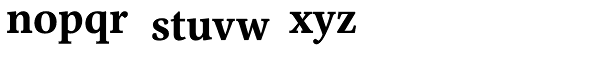 Liber Serif Bold Font LOWERCASE