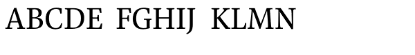 Liber Serif Font UPPERCASE
