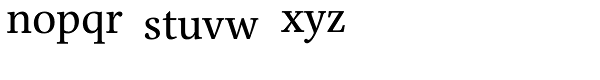 Liber Serif Font LOWERCASE