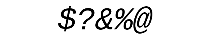 Liberation Mono Italic Font OTHER CHARS
