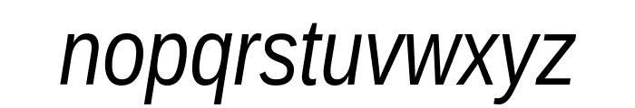 Liberation Sans Narrow Italic Font LOWERCASE