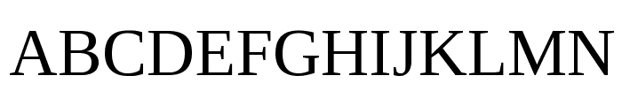 Liberation Serif Regular Font UPPERCASE