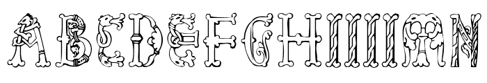 Library-of-Minerva--9th-c- Font UPPERCASE