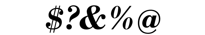 Libre Bodoni Bold Italic Font OTHER CHARS