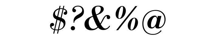 Libre Bodoni Italic Font OTHER CHARS