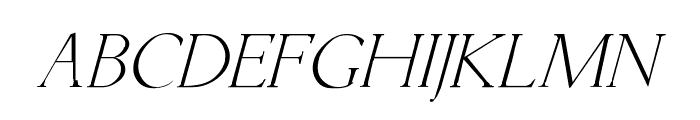 Lichtner Italic Font LOWERCASE