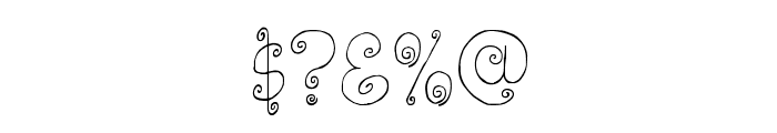 Lickcurl Petite Font OTHER CHARS