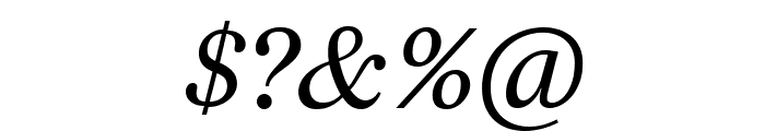 Lido STF CE Italic Font OTHER CHARS