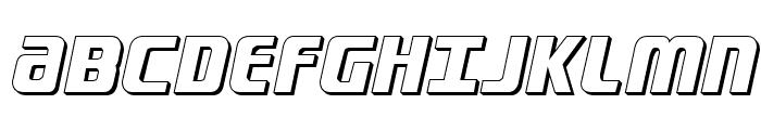 Lightsider 3D Regular Font UPPERCASE
