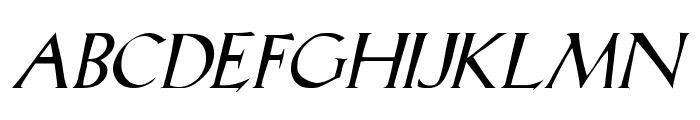 LilHvy Italic Font UPPERCASE