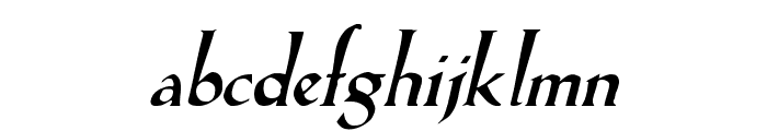 LilHvy Italic Font LOWERCASE