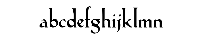Lilith-Heavy Font LOWERCASE