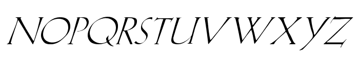 Lilith-Italic Font UPPERCASE