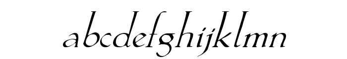 Lilith-Italic Font LOWERCASE