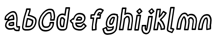 LinerTape Italic Font LOWERCASE