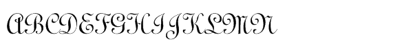 Linoscript® Std Font UPPERCASE
