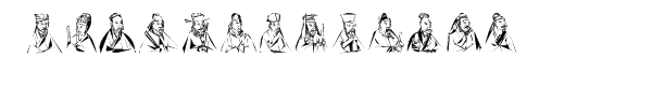 Linotype Ancient Chineseâ„¢ Regular Font LOWERCASE