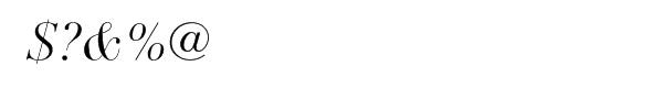 LinotypeÂ® Didot Pro Italic Font OTHER CHARS