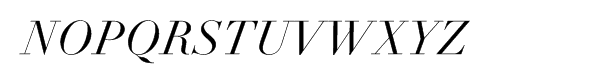 LinotypeÂ® Didot Pro Italic Font UPPERCASE