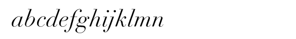 LinotypeÂ® Didot Pro Italic Font LOWERCASE