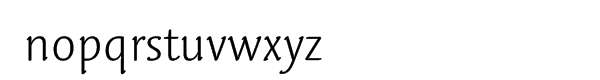 Linotype Syntax™ Letter Com Light Font LOWERCASE