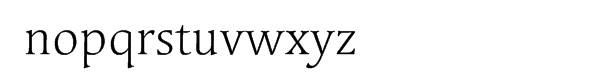Linotype Syntax™ Serif Com Light Font LOWERCASE