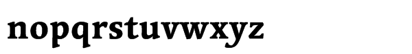 Linotype Syntax® Serif Std Heavy Font LOWERCASE