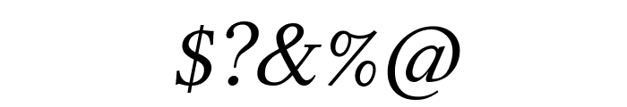 Linux Libertine Italic Font OTHER CHARS