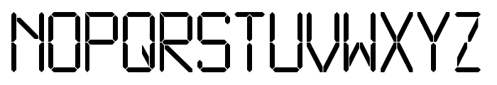 LiquidCrystal-Light Font LOWERCASE