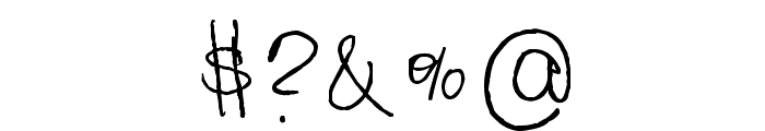 Lisa's First Class Font OTHER CHARS