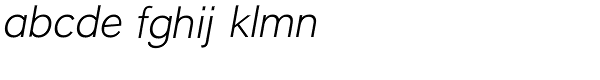 Liteweit Italic Font LOWERCASE