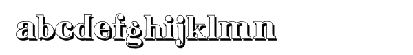 Litho Romana Inland Shadow Font LOWERCASE