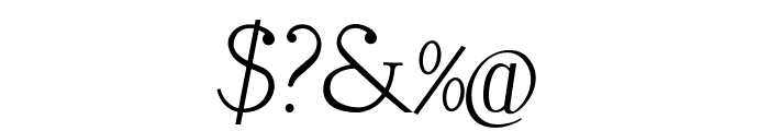 LitosScript-Italic Font OTHER CHARS